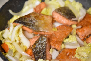 鮭と白菜のさっぱり炒め蒸し工程8