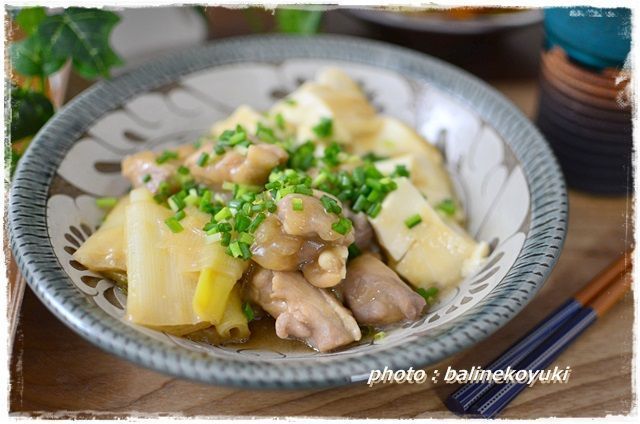 鶏肉と豆腐のトロトロ白味噌煮